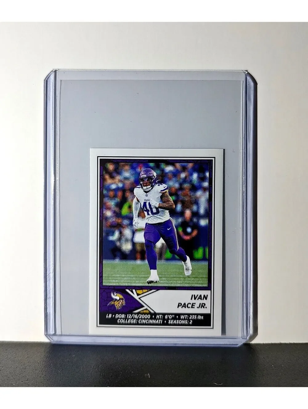 Ivan Pace Jr. 2024 Panini NFL Sticker #418 Minnesota Vikings